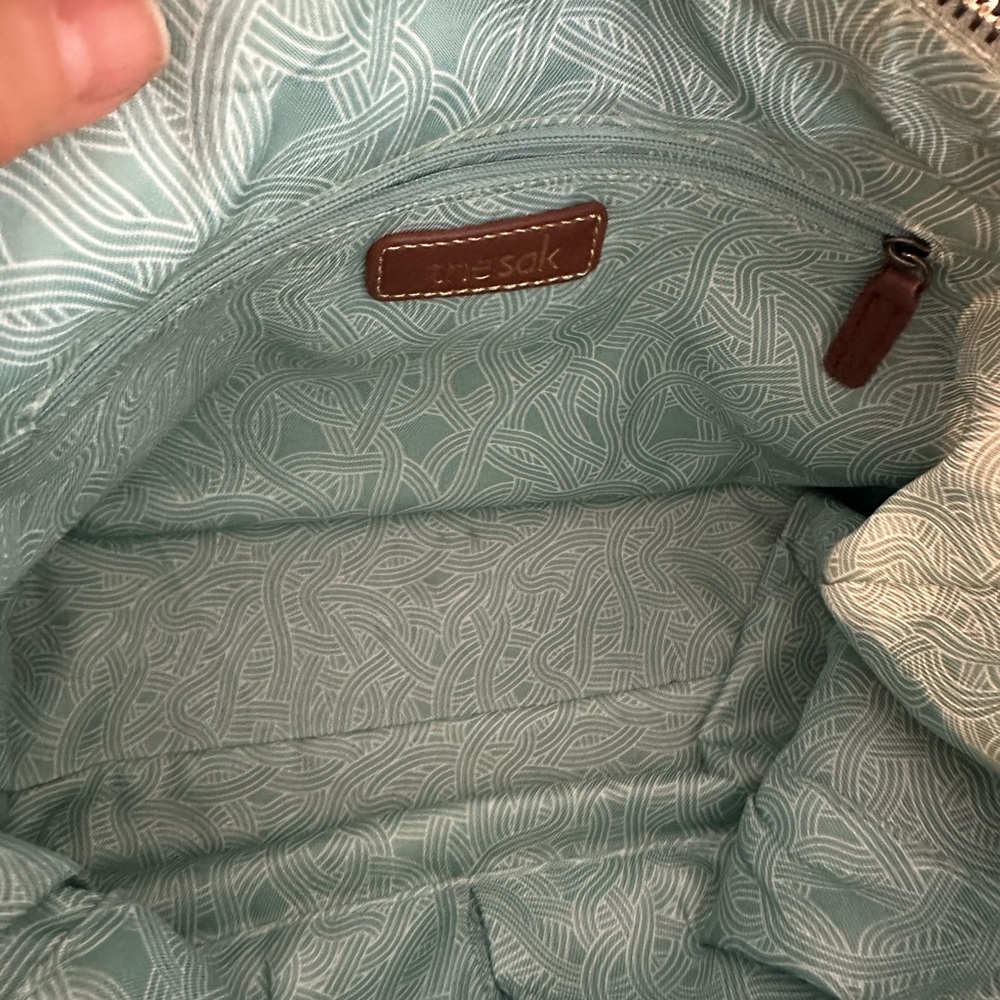 The SAK light blue leather purse - Picture 5 of 5